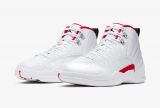 Air Jordan 12 Twist White University Red