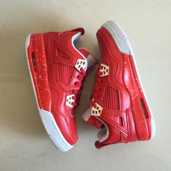 Air Jordan 4 All red spray dots