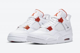 Air Jordan 4 Orange Metallic