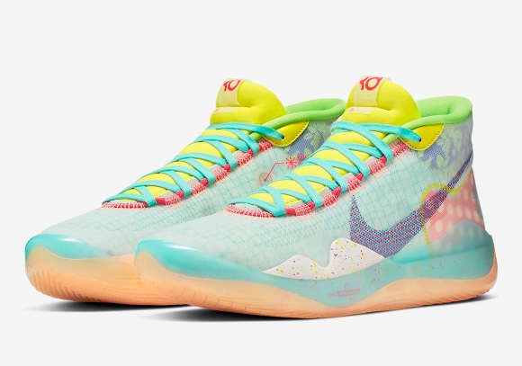 Nike KD 12 womens EYBL Peach Jam