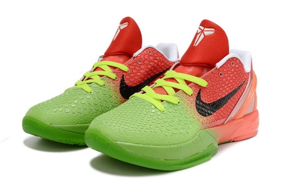 Nike Kobe 6 Red Green Grinch