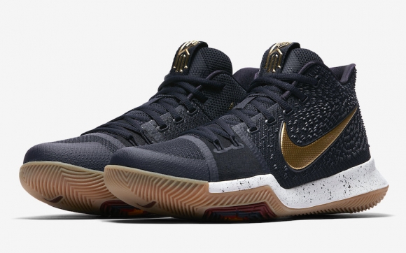 Nike Kyrie 3 kids Obsidian Black Sail Metallic Gold