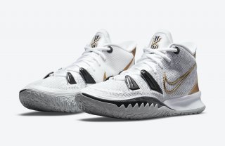 Nike Kyrie 7 White Black Gold NBA Finals