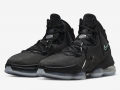 Nike LeBron 19 kids Black Anthracite Green Glow