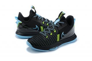 Nike LeBron Witness 5 Black Light Blue Fury