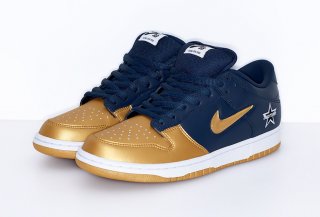 Supreme Nike SB Dunk Low Metallic Gold