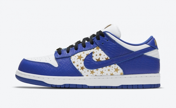 Supreme Nike SB Dunk Low Stars Hyper Blue